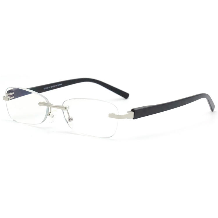 Dachuan Optical DRM368008 China Supplier Rimless Metal Reading Glasses With Plastic Legs (8)